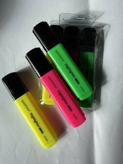 Markeerstift dik - breed (p/set, 3 stuks)