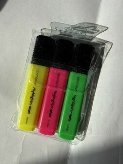 Markeerstift dik - breed (p/set, 3 stuks)