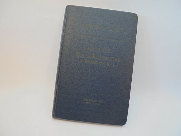 RR book 007	instructieboek	Rolls Royce	40-50 HP (Phantom II)