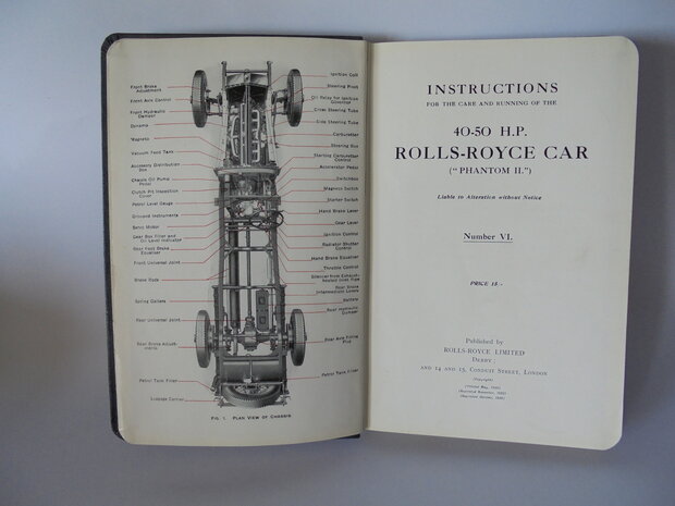 RR book 007	instructieboek	Rolls Royce	40-50 HP (Phantom II)