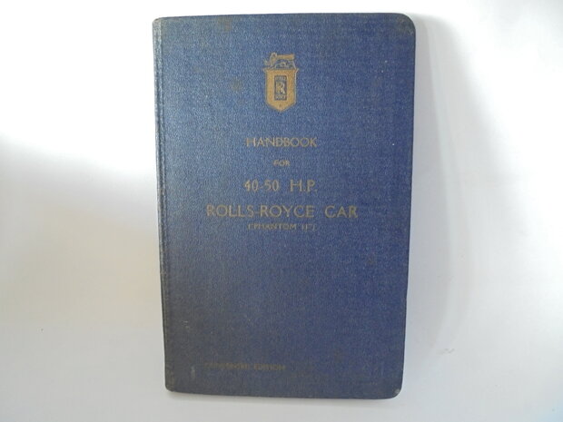 RR book 008	instructieboek	Rolls Royce	40-50 HP (Phantom II)